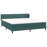  Krevet s oprugama s madracima tamno zeleni 180x220 cm baršun | shoptok.hr