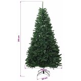  Umjetno božićno drvce s nogom 210 cm 300 LED lampica - Srednje zelena Ø 106 x 210 cm s 300 LED dioda | shoptok.hr