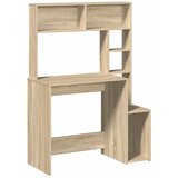 Maison Chic pisalna miza - pisarniška miza - računalniška miza s policami sonoma hrast 100x45x140 cm inž. les, (21785307) | Shoptok.si