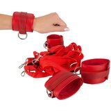 Bad Kitty čičak, set vezica za krevet od umjetne kože (crveni) | shoptok.hr