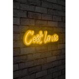 Wallity Dekorativna plastična LED rasveta C'est La Vie Yellow | ePonuda.com