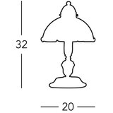  Kolarz 731.73.70 - Stona lampa NONNA 1xE27/75W/230V | Eponuda.com