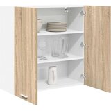 vidaXL Viseča omarica s polico Riga Sonoma hrast 80 x 31 x 80 cm | Shoptok.si