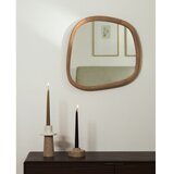 Kave Home Zidno ogledalo s okvirom od masivnog drveta 45,5x47 cm Alura – | shoptok.hr