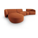 Milo Casa Kutna garnitura od šenila boja terakote (s lijevim kutom/s ležaljkom) Paolo – | shoptok.hr