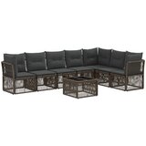 vidaXL Vrtna sedežna garnitura 8 pcs Siva poli ratan, (5000271583) | Shoptok.si
