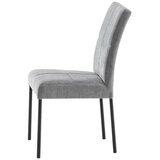 Lesnina XXXL stol, kovina, tekstil siva | Shoptok.si