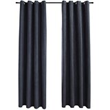  Zavjese za zamračivanje s prstenima 2 kom antracit 140 x 175 cm | shoptok.hr