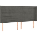  box spring s madracem LED tamnosivi 200x200 cm baršun | shoptok.hr