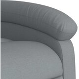 Masažna fotelja za odmor svijetlo siva tkanina - Svjetlosiva 1 Ručno guranje unatrag | shoptok.hr