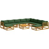  Set sofe 11 kom. Prirodna Čvrsto drvo akacije | shoptok.hr