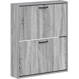  Ormar za cipele na zidu HAARLEM 71 x 17 x 86 cm Siva Sonoma | shoptok.hr