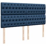  Krevet s oprugama i madracem plavi 200 x 200 cm od tkanine | shoptok.hr