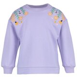Trendyol Lilac Flower Embroidered Girl Knitted Slim Sweatshirt cene