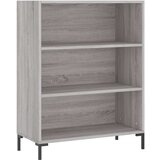 vidaXL Visoka komoda siva sonoma 69,5x34x180 cm inženirski les | Shoptok.si