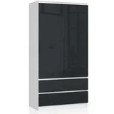 szafa S90 2D 2SZ clp pk grafit połysk, (21713815)