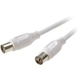 SpeaKa Professional Antenski priključni kabel [1x antenski vtikač 75 - 1x antenski vtičnica 75 ] 2.50 m 90 dB bel (20432168) Cene