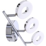 Candellux Lighting led stropna svetilka v sijajno srebrni barvi 47x16 cm thema | Shoptok.si