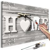  Slika za samostalno slikanje - Home (Letters) 60x40 | shoptok.hr