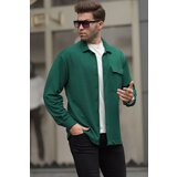 Madmext Green Plain Lumberjack Men's Shirt 6721 Cene