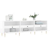 TV ormarić sjajni bijeli 150x30x44,5 cm od konstruiranog drva | Eponuda.com