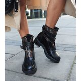 Gemre Black ankle boots with decorative strap Domus | ePonuda.com