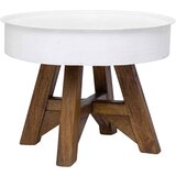 Furnova Klubska mizica iz trdnega predelanega lesa 60x45 cm bela, (21914434) Cene