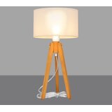  Stona lampa ALBA 1xE27/15W/230V krem/hrast | Eponuda.com