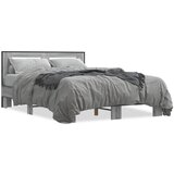 Furnova Posteljni okvir siva sonoma 140x200 cm inž. les in kovina, (21938262) | Shoptok.si