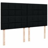  Otomanski okvir kreveta s madracima crni 200x200cm od tkanine | shoptok.hr