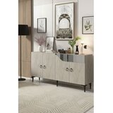 Hanah home konzola gama 150 white travertine silver | Eponuda.com