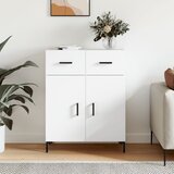 Maison Chic Komoda - Predalnik bela 69,5x34x90 cm inženirski les, (21716253) | Shoptok.si