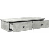  Zidna polica s ladicama beton siva 80x34x17cm konstruirano drvo | Eponuda.com