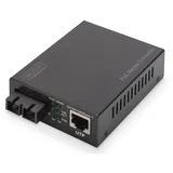 Gigabit PoE media converter, RJ45 /SC, SM, PSE