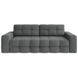 Makamii Tamno siva sklopiva sofa od bouclé tkanine 255 cm Milu – | shoptok.hr