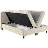 MID.YOU POSTELJA Z VZMETNICO 180 cm x 200 cm , les, tekstil krem barve | Shoptok.si