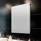 vidaXL Stensko Kopalniško Ogledalo z LED Lučmi 60 x 80 cm Cene