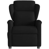 vidaXL Masažni naslonjač od tkanine crni | shoptok.hr