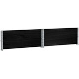 vidaXL okviri za palete 2 kom crni 100x100 cm od masivne borovine | shoptok.hr