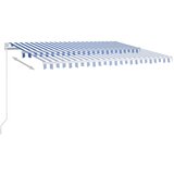 Tenda na ručno uvlačenje 450 x 350 cm plavo-bijela | shoptok.hr