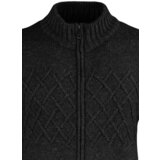 Trendyol Anthracite Men's Slim Fit Half Fisherman Zip Closure Texture Panel Knitwear Cardigan | shoptok.hr