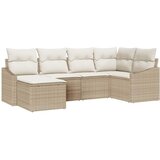  Vrtni set za objed s jastukom s pohranom 6 pcs Bež i krema | shoptok.hr