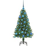 vidaXL Umestno božično drevo Zelena 120 cm PVC, jeklo in plastika | Shoptok.si