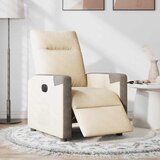  Električni naslonjač od tkanine krem | shoptok.hr
