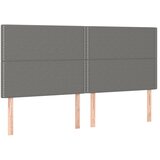 Maison Chic Posteljno vzglavje - Vzglavna omarica 4 kosa temno sivo 100x5x78/88 cm blago, (22077523) Cene
