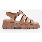 Boto FD1 Beige Women's Roman Sandals Rosarose | shoptok.hr