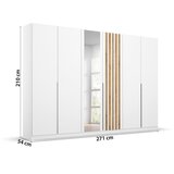 Rauch Möbel omara s klasičnimi vrati, bela, hrast artisan | Shoptok.si