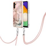 INORCO Za Samsung Galaxy A34 5G 2,0 mm TPU ovitek za telefon YB IMD Series-18 Style E Electroplating marmorni vzorec IMD ovitek z vrvico, (22035120) | Shoptok.si