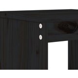 vidaXL 5-dijelni vrtni blagovaonski set crna od masivne borovine | shoptok.hr