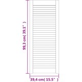  Vrata za ormarić rešetkasti dizajn 2 kom 99,3x39,4 cm borovina | shoptok.hr